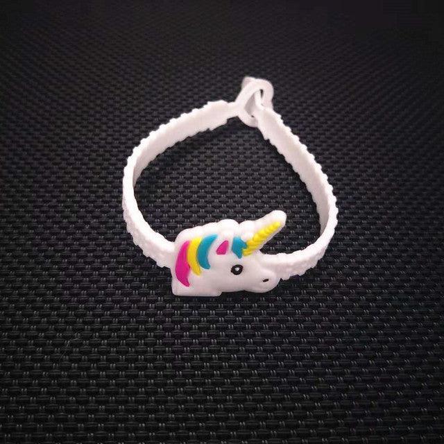 10pcs Unicorn Party Decoration Rubber Bangle Bracelet for Kids Birthday Party