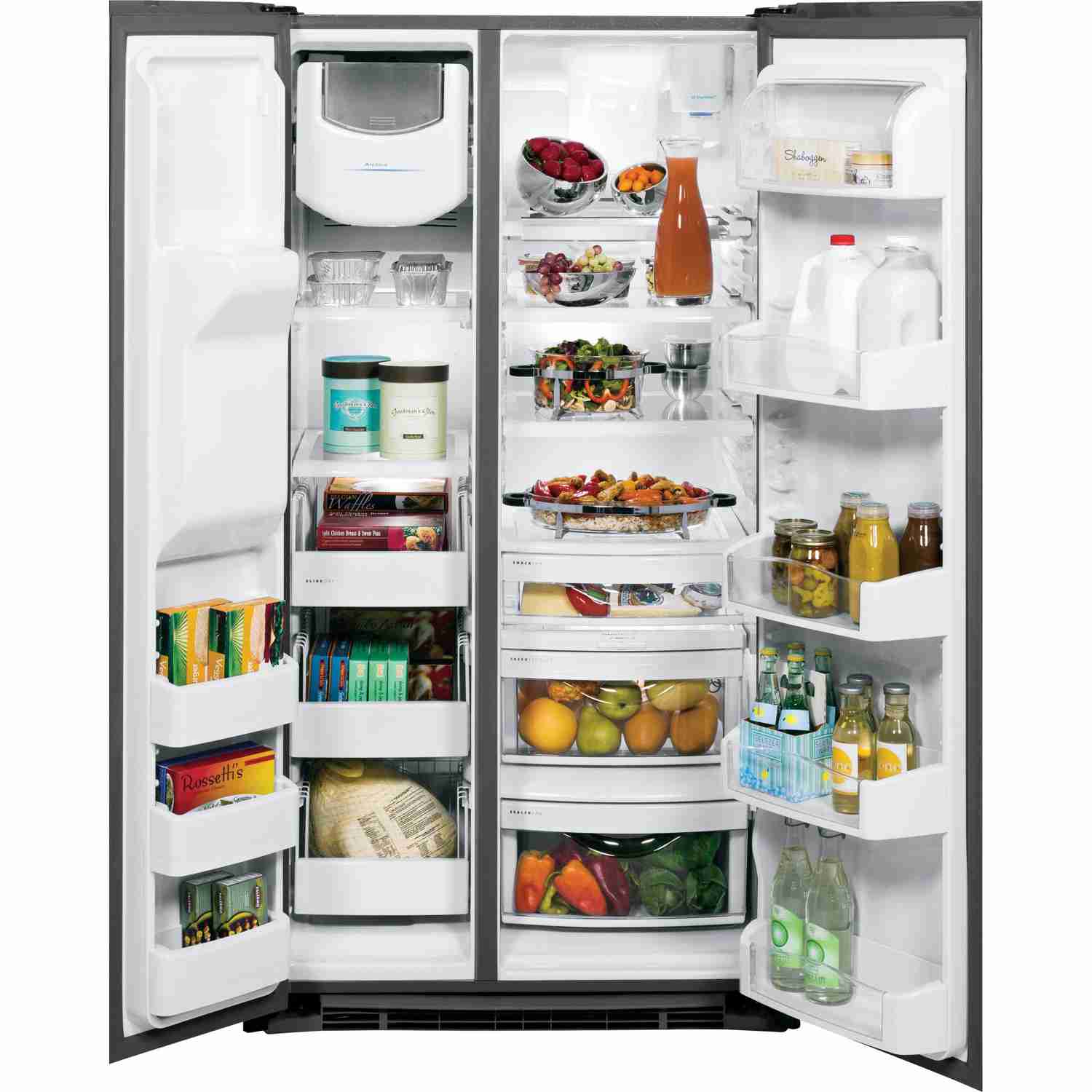 GE Profile 36-inch Side-by-Side Refrigerator with Ice and Water Dispenser