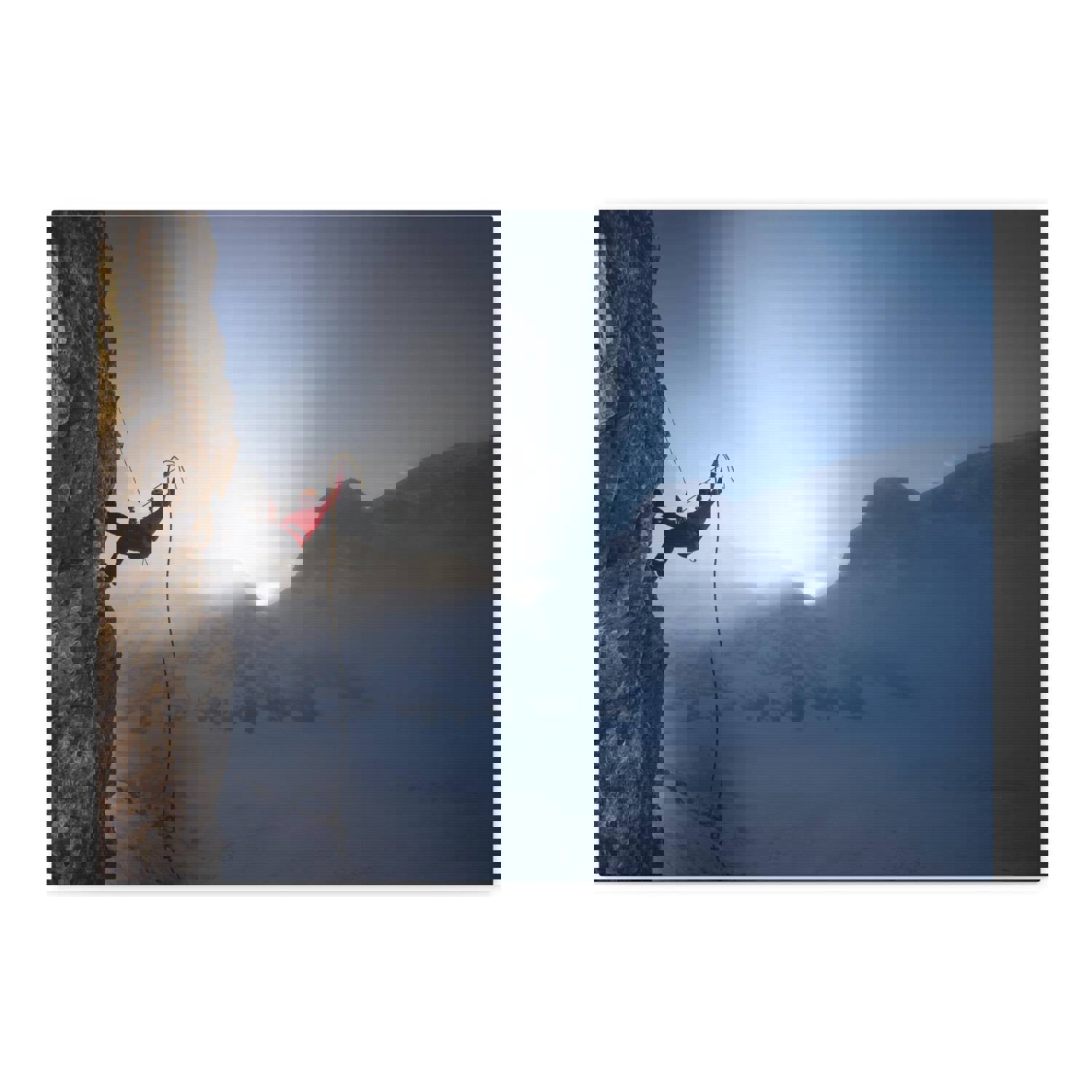 Premium Mountain Rock Climbing Nature Wilderness Photography Canvas Wall Art