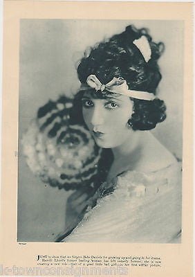Bebe Daniels Vaudeville Flapper Movie Actress Antique Magazine Photo Print