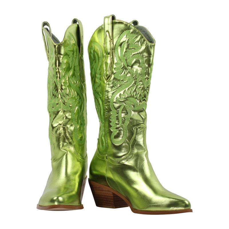 Dusty Shelf Embroidered Cowgirl Boots