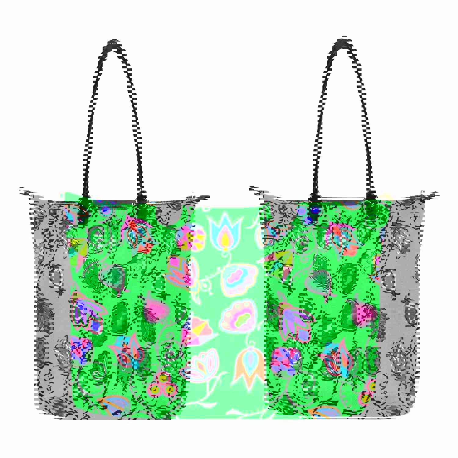 Indigenous Paisley Green Single-Shoulder Lady Handbag