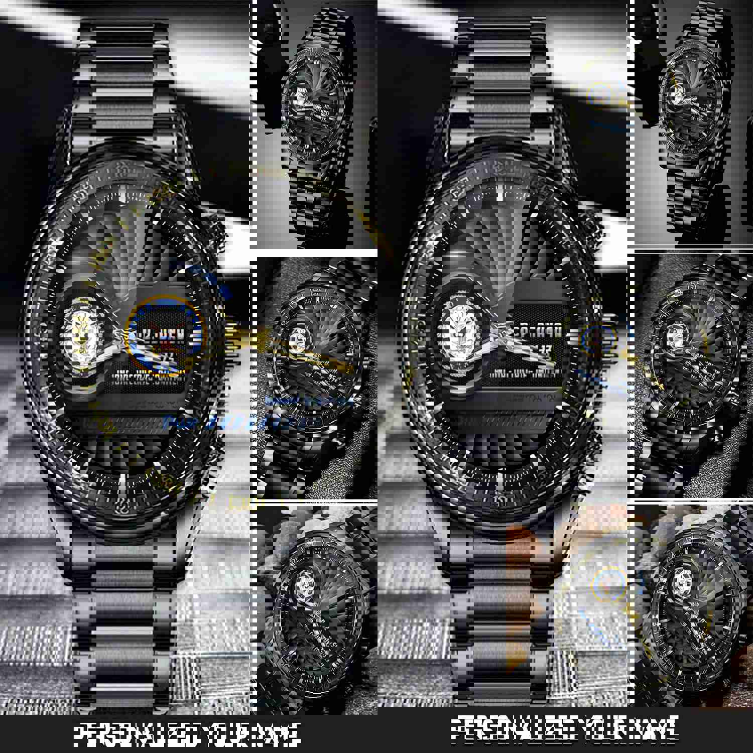 Military Fashion Watch Duty Honor Courage US Navy Watch Personalized Military Gift