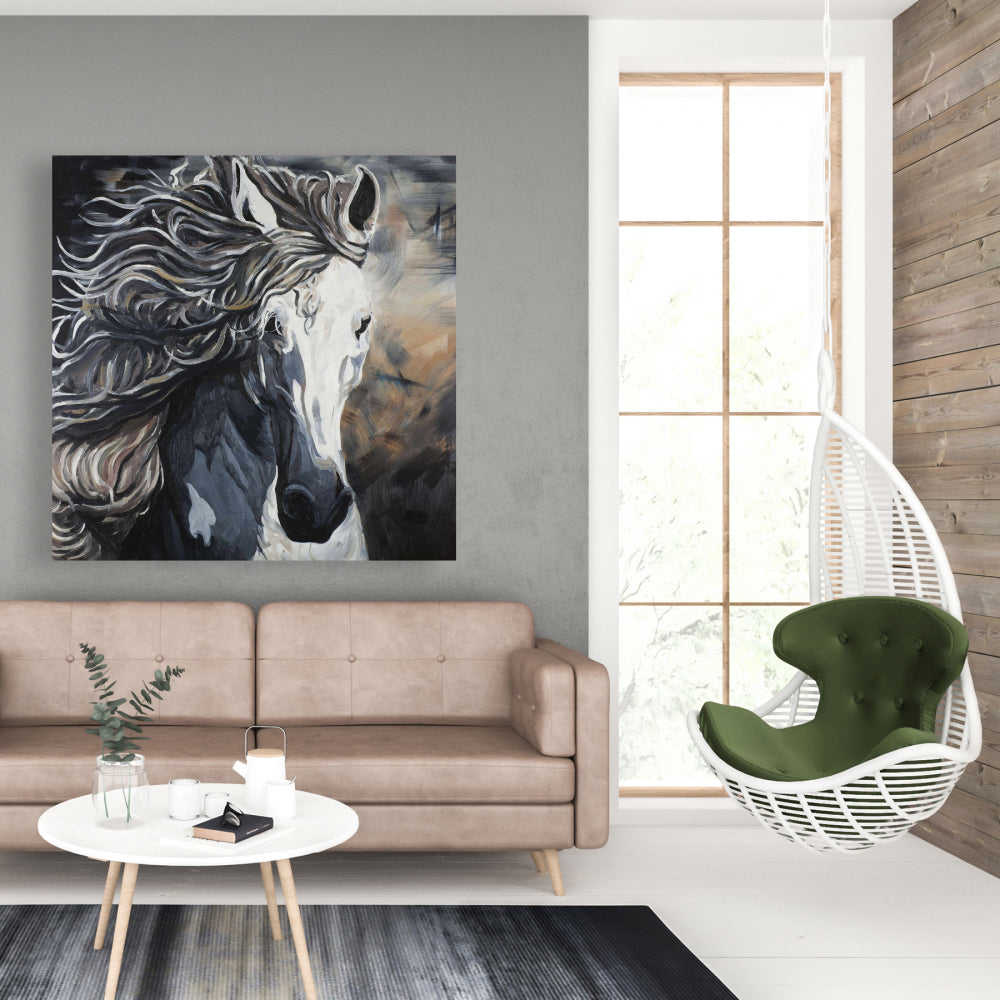 Front Wild Horse Fine Art Gallery Wrapped Canvas 24x36