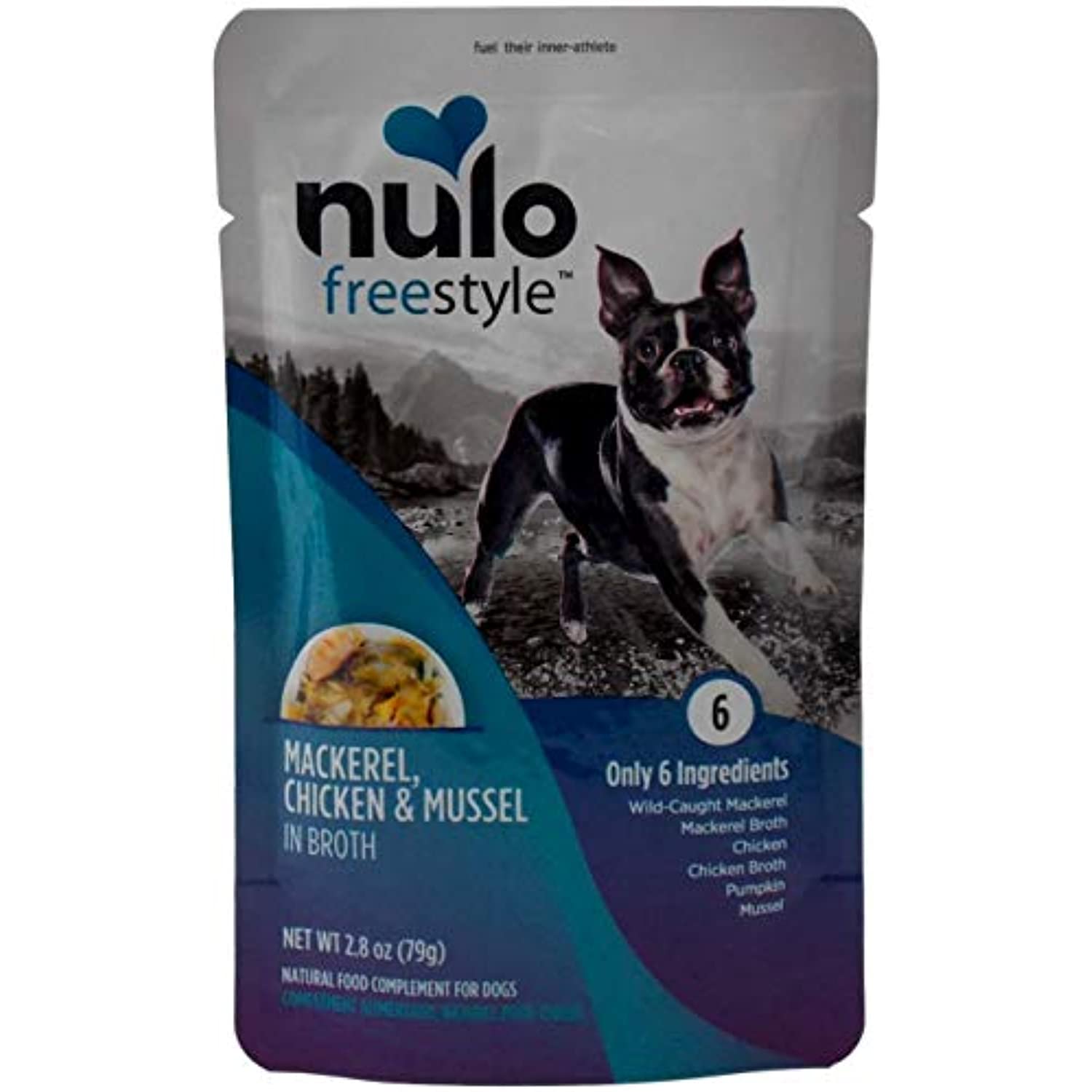 Nulo Freestyle Grain Free Gourmet Natural Dog Food Complement - Mackerel Chicken Mussel (2.8 Ounces, Case of 24)