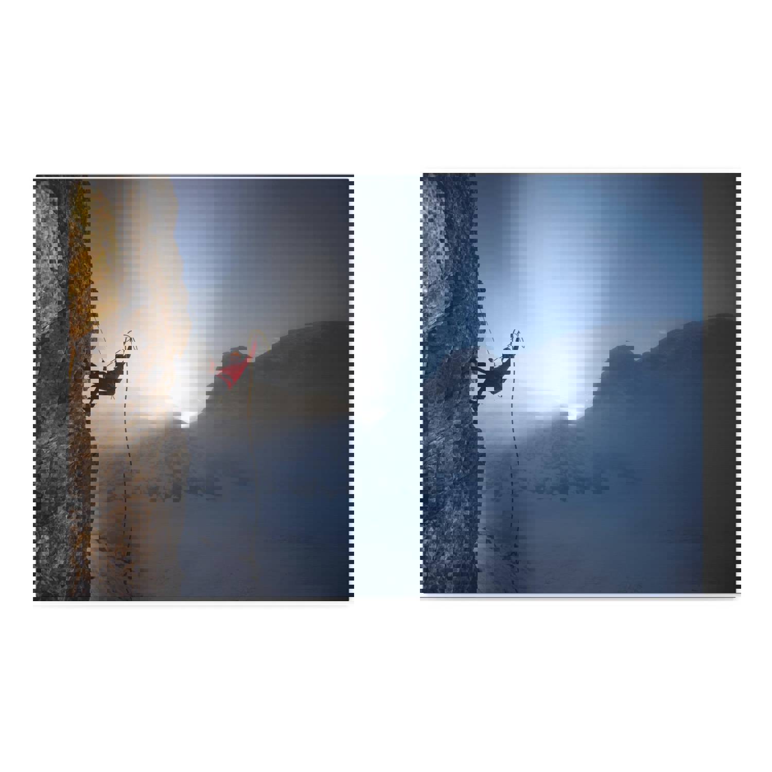 Premium Mountain Rock Climbing Nature Wilderness Photography Canvas Wall Art