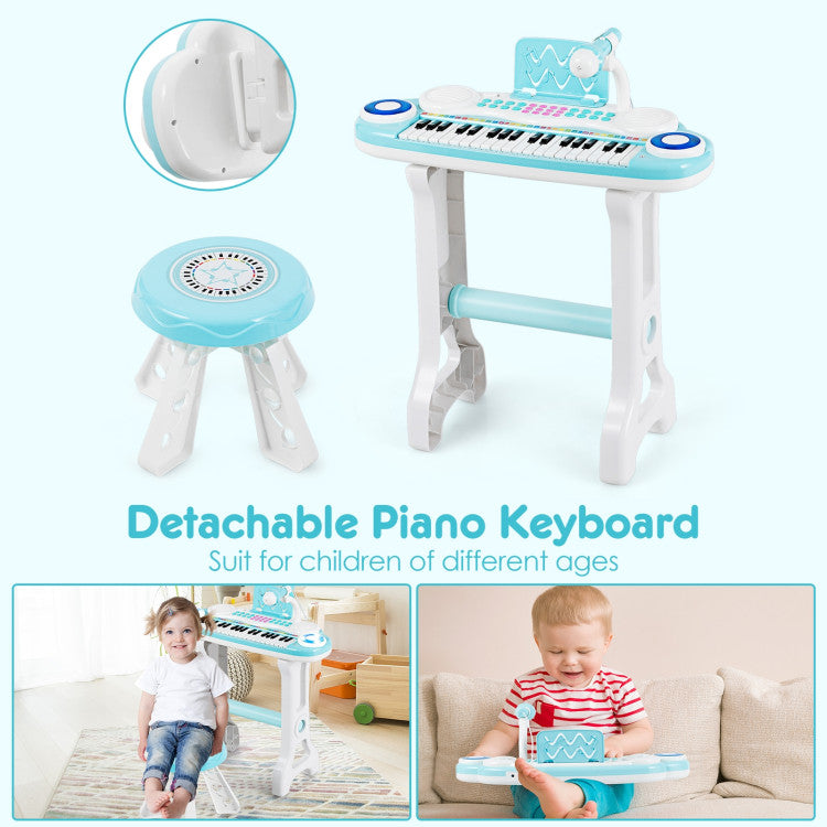 Costway 37-key Kids Electronic Piano Keyboard Playset