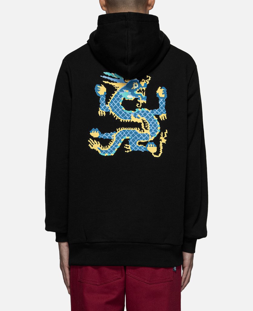 CLOT PIXEL DRAGON HOODIE - Men's Cotton Hoodie with Printed Graphics