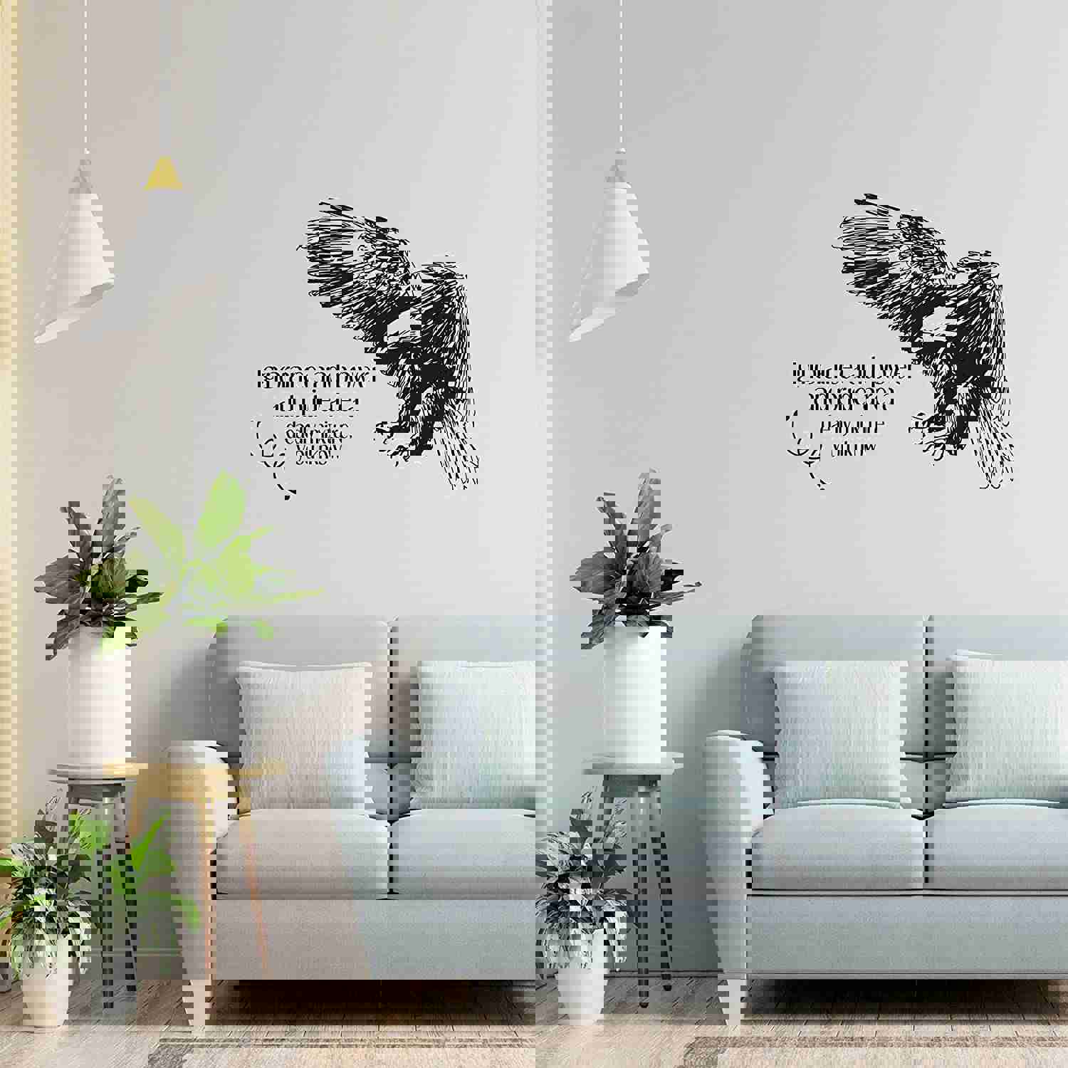 Animal Life Quote Vinyl Wall Sticker Decal - Ignorance Eagle Bird Motivation Quote