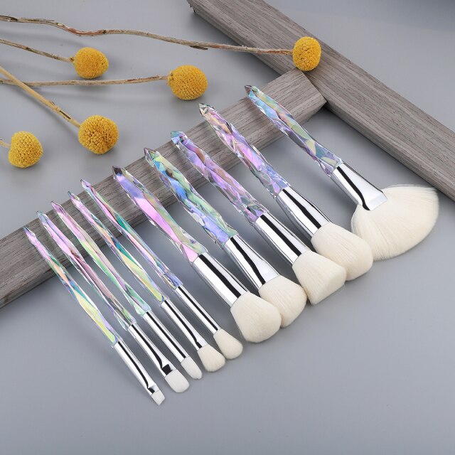 10/15Pcs Makeup Brushes Set - Synthetic Hair Cosmetic Brushes for Foundation, Blush, Eyeshadow & More