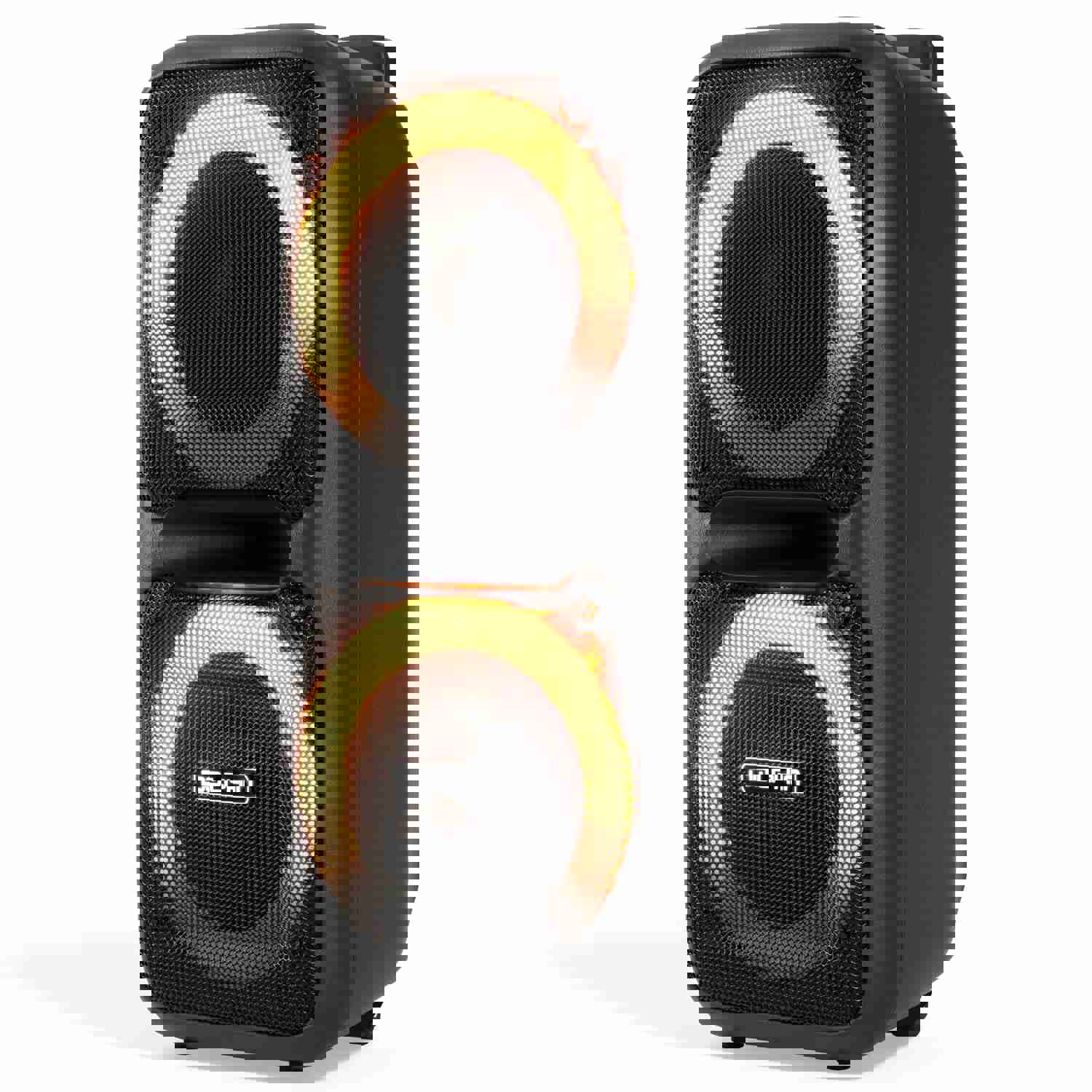 Dolphin SP-2080RBT Dual 8-Inch High Power Portable Bluetooth Speaker with Wireless Microphone