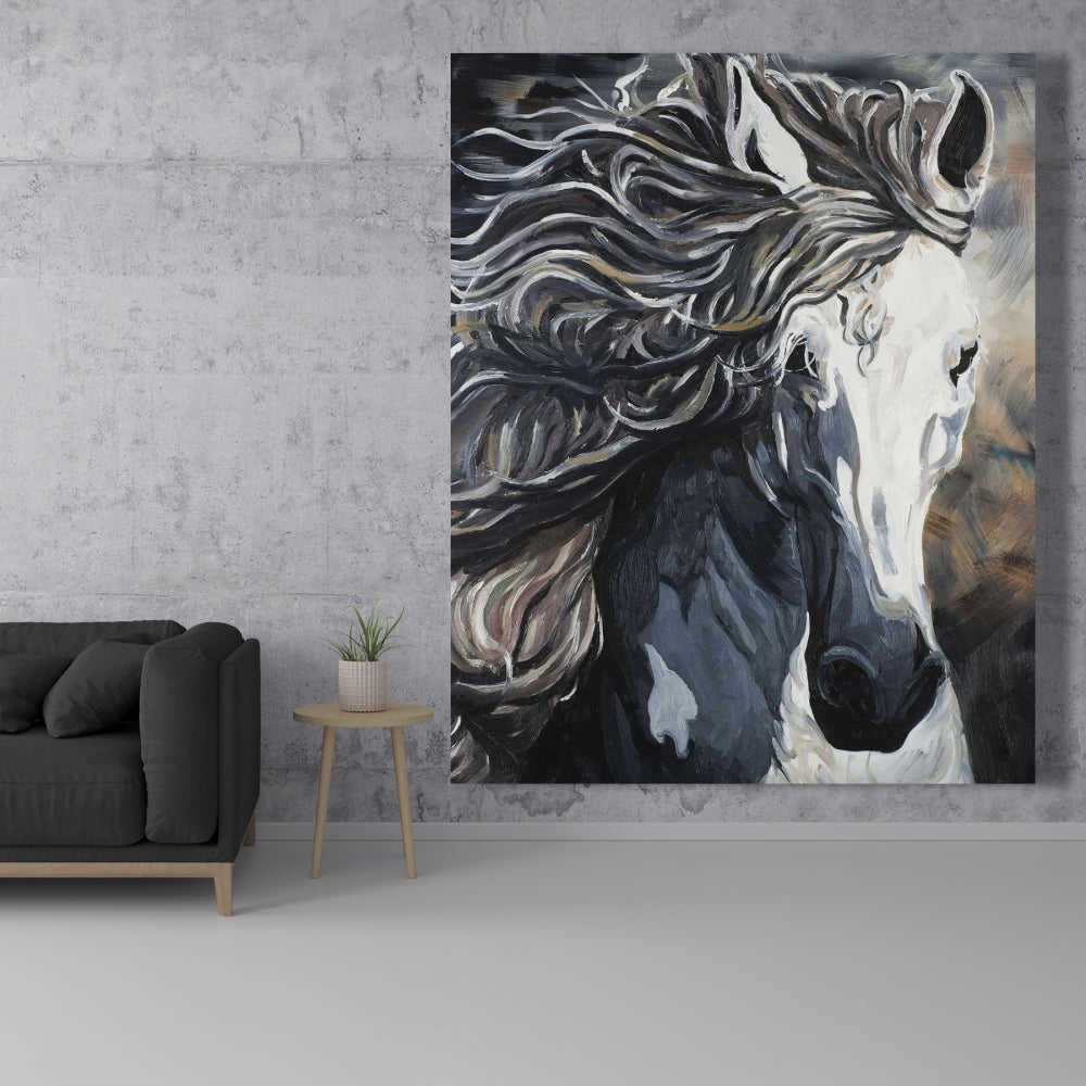 Front Wild Horse Fine Art Gallery Wrapped Canvas 24x36