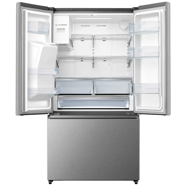 Hisense 25.4-cu ft French Door Refrigerator with Dual Ice Maker and Water Dispenser