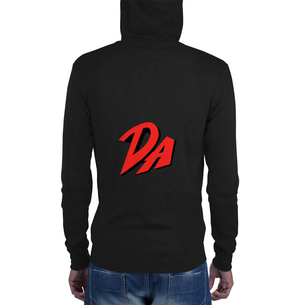 t-da ZIP UP HOODIE - Lightweight Unisex Hoodie with Kangaroo Pocket
