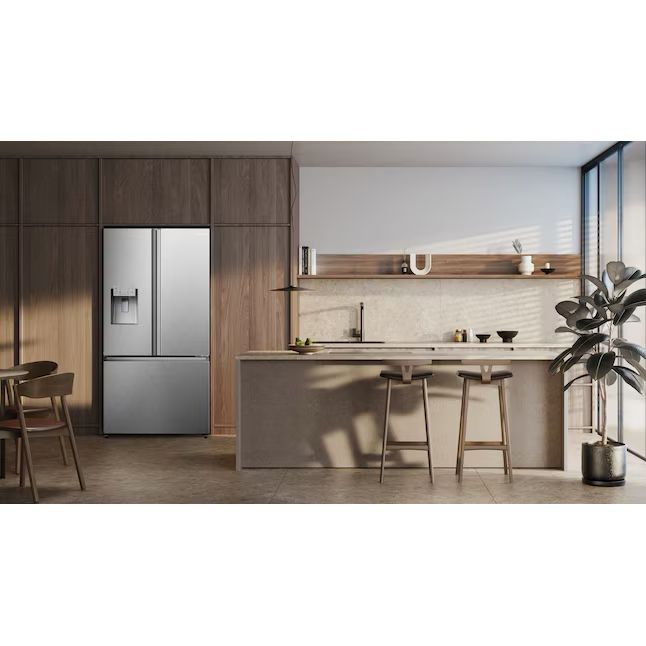Hisense 25.4-cu ft French Door Refrigerator with Dual Ice Maker and Water Dispenser