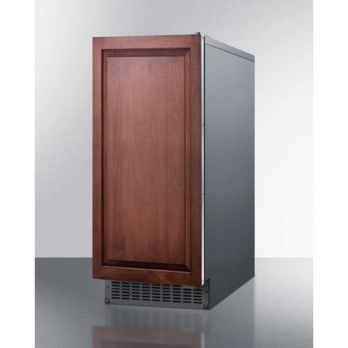 Summit 15 Inch Commercial Ice Maker with Built-In Pump, Stainless Steel Exterior, 26 Lbs. Ice Storage