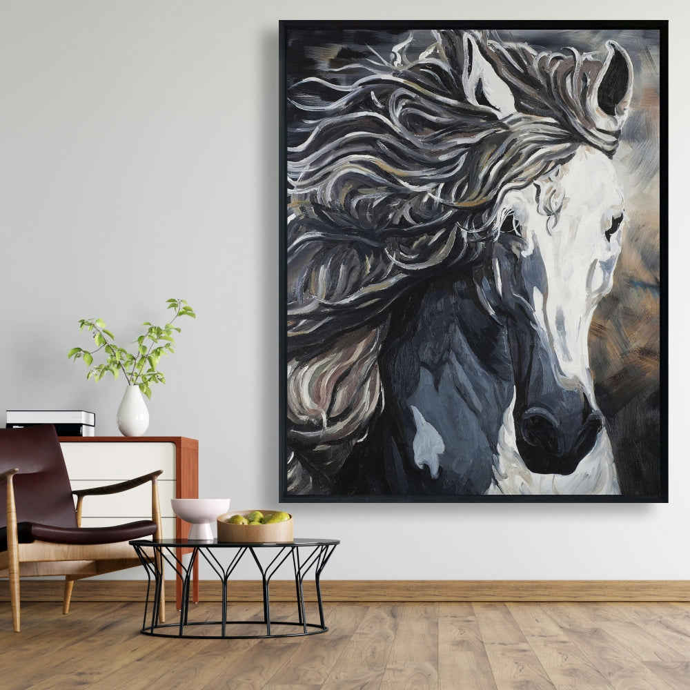 Front Wild Horse Fine Art Gallery Wrapped Canvas 24x36