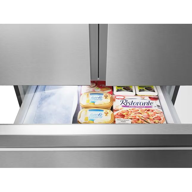 Hisense 25.4-cu ft French Door Refrigerator with Dual Ice Maker and Water Dispenser