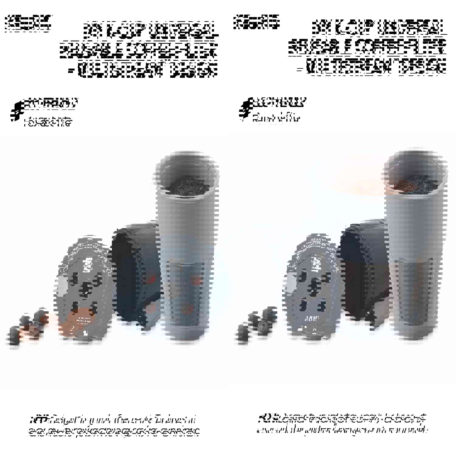 Keurig My K-Cup Universal Reusable Filter with MultiStream Technology - Gray