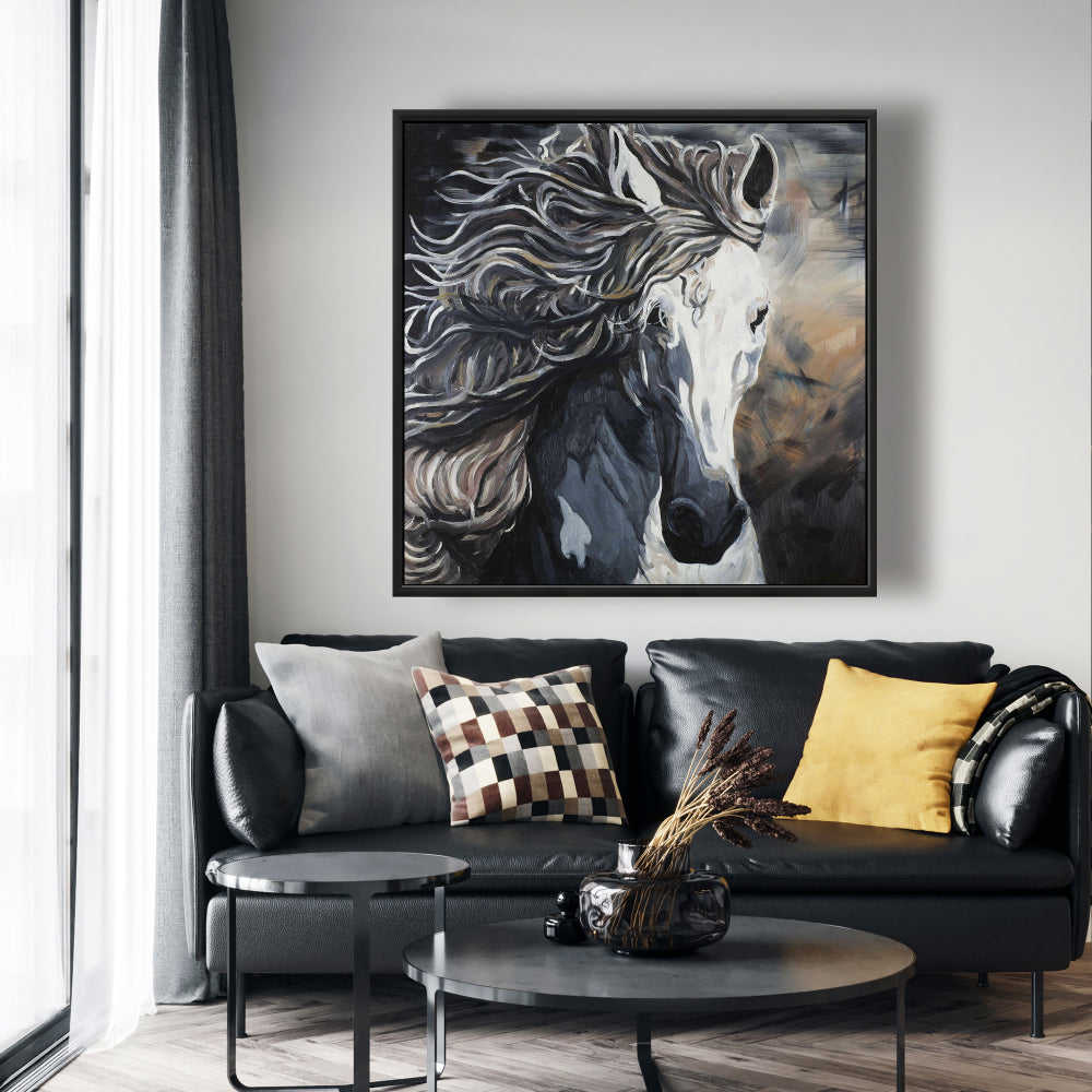 Front Wild Horse Fine Art Gallery Wrapped Canvas 24x36