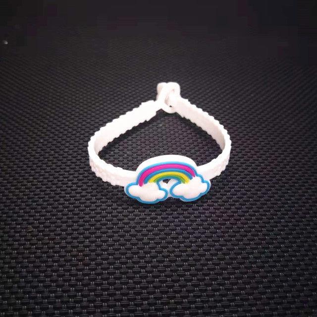 10pcs Unicorn Party Decoration Rubber Bangle Bracelet for Kids Birthday Party