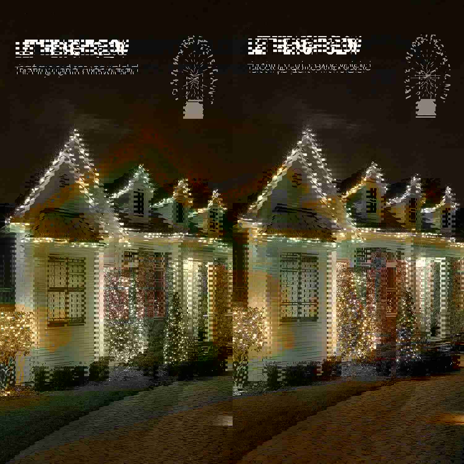Christmas Lights [Set of 200] Warm White Mini Lights for Indoor/Outdoor Holiday Decorations