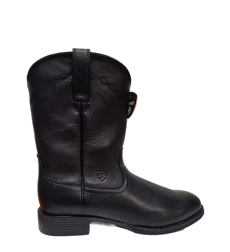 Ariat Men Heritage Roper Medium Western Boot Black 10002280
