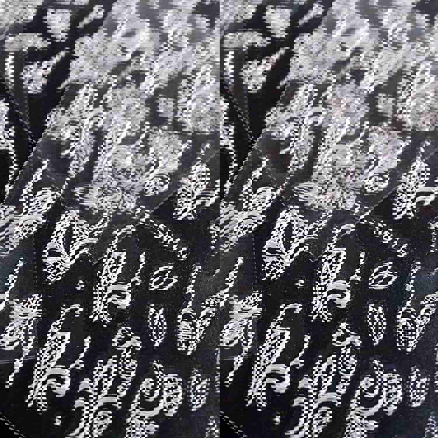 4 Sheets 5D Flower Nail Art Stickers - Self-Adhesive White Lace Floral Nail Decals for DIY Manicure