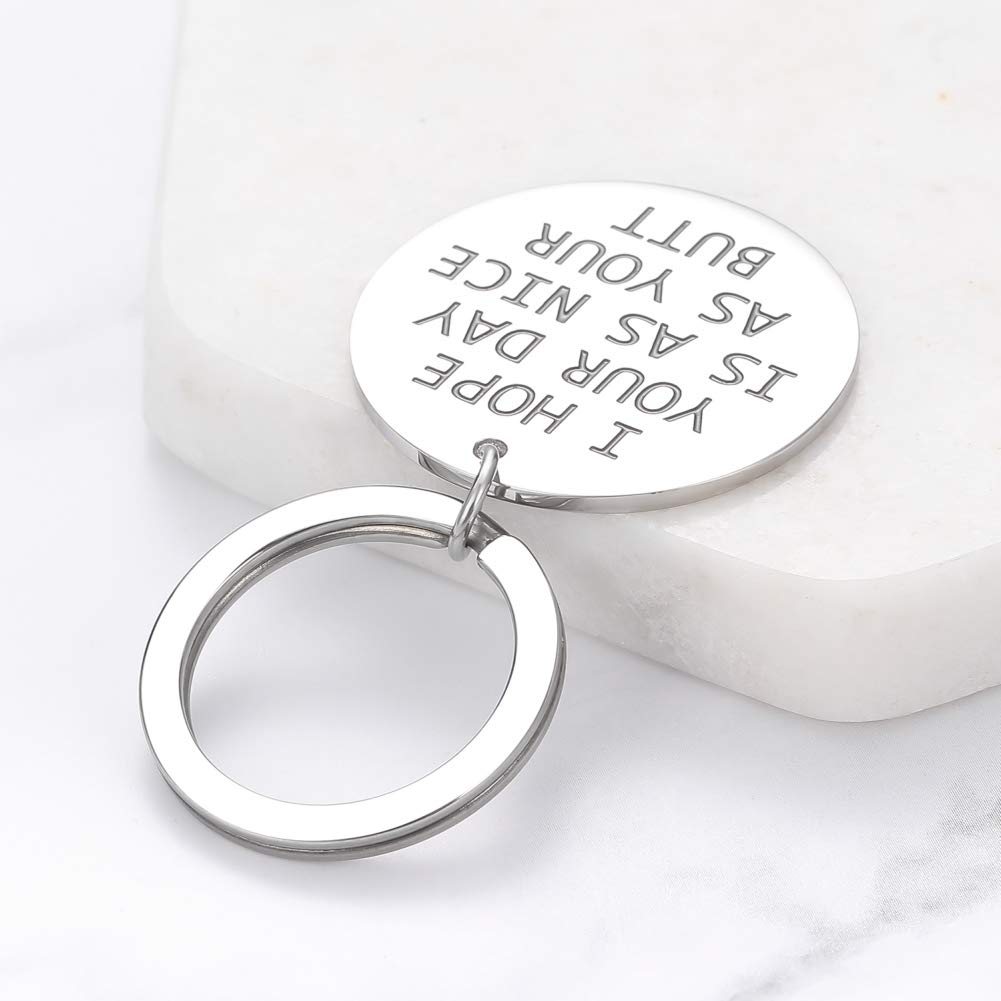 Funny Anniversary Christmas Keychain Gift for Boyfriend Girlfriend Husband Wife