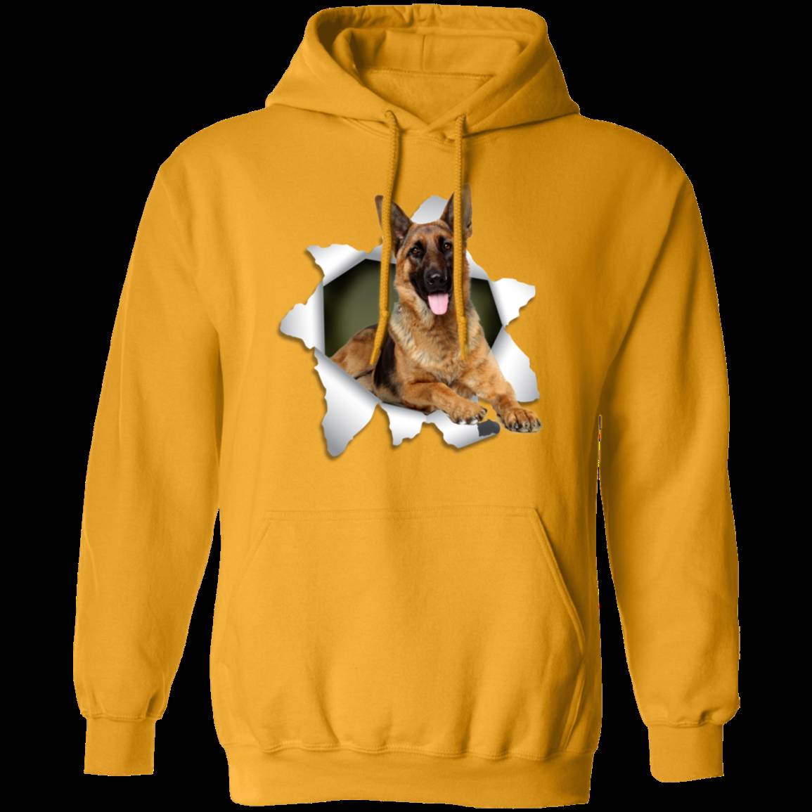 GERMAN SHEPARD 3D LADIES Pullover Hoodie - 8 oz Unisex Hoodie with Digital Print