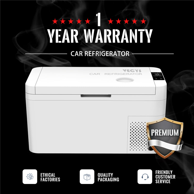 VECYS CR18 Car Refrigerator - 19 Quart Portable Freezer for RV, Truck, Boat, and Outdoor Use