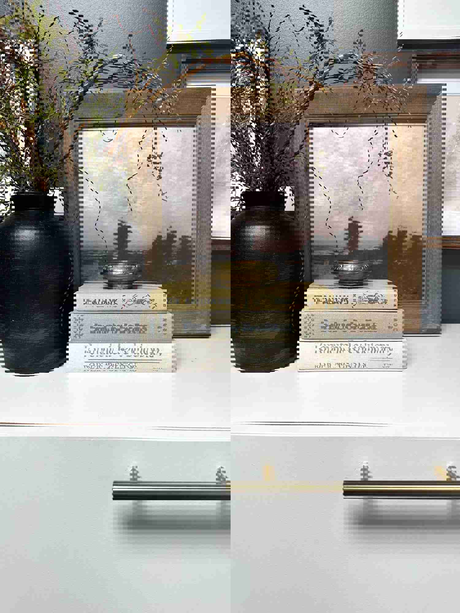 Gray Book Set for Home Decor