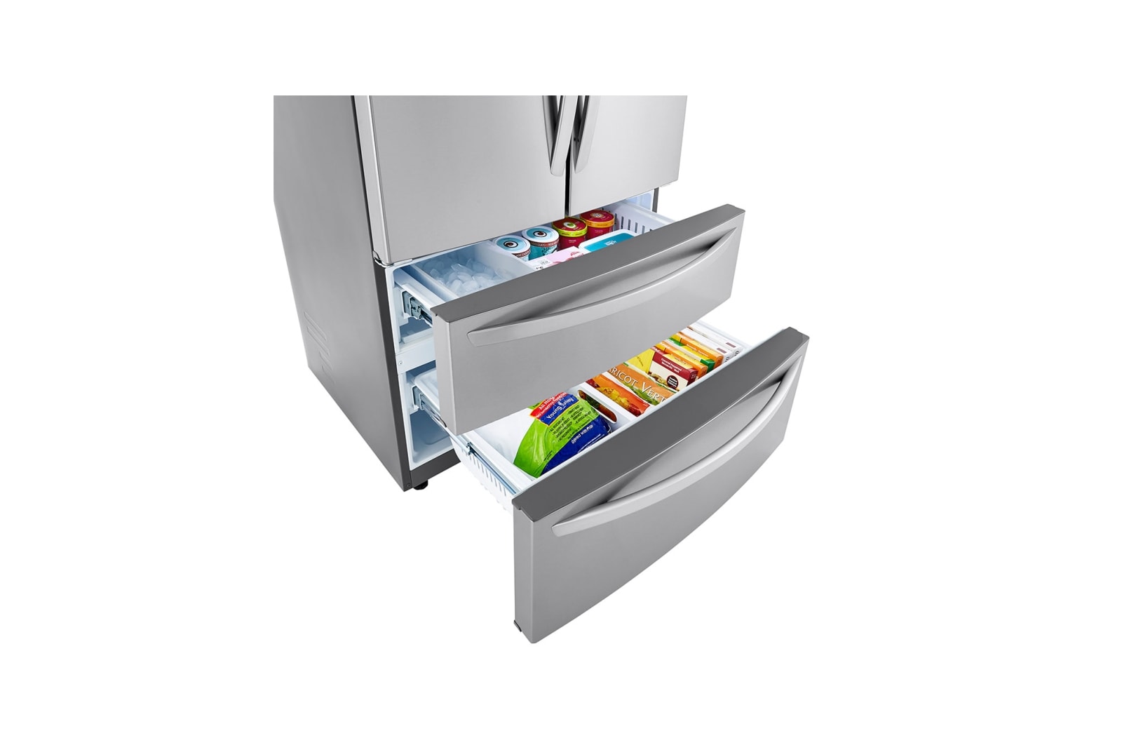 LG - 26.9-cu ft 4-Door French Door Refrigerator with Ice Maker - LMWS27626S