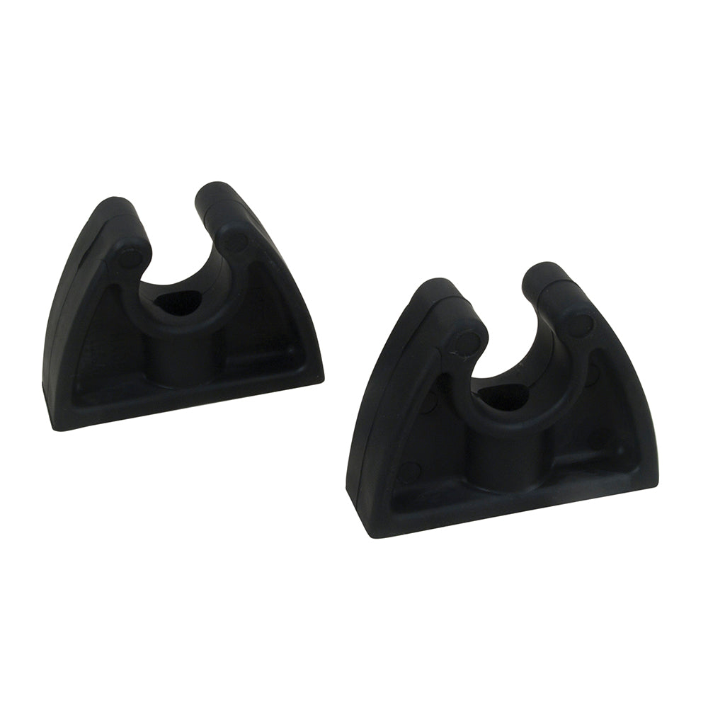 Perko Pole Storage Clips - Black - Pair (3/4 or 7/8 Inch Diameter Tubing)