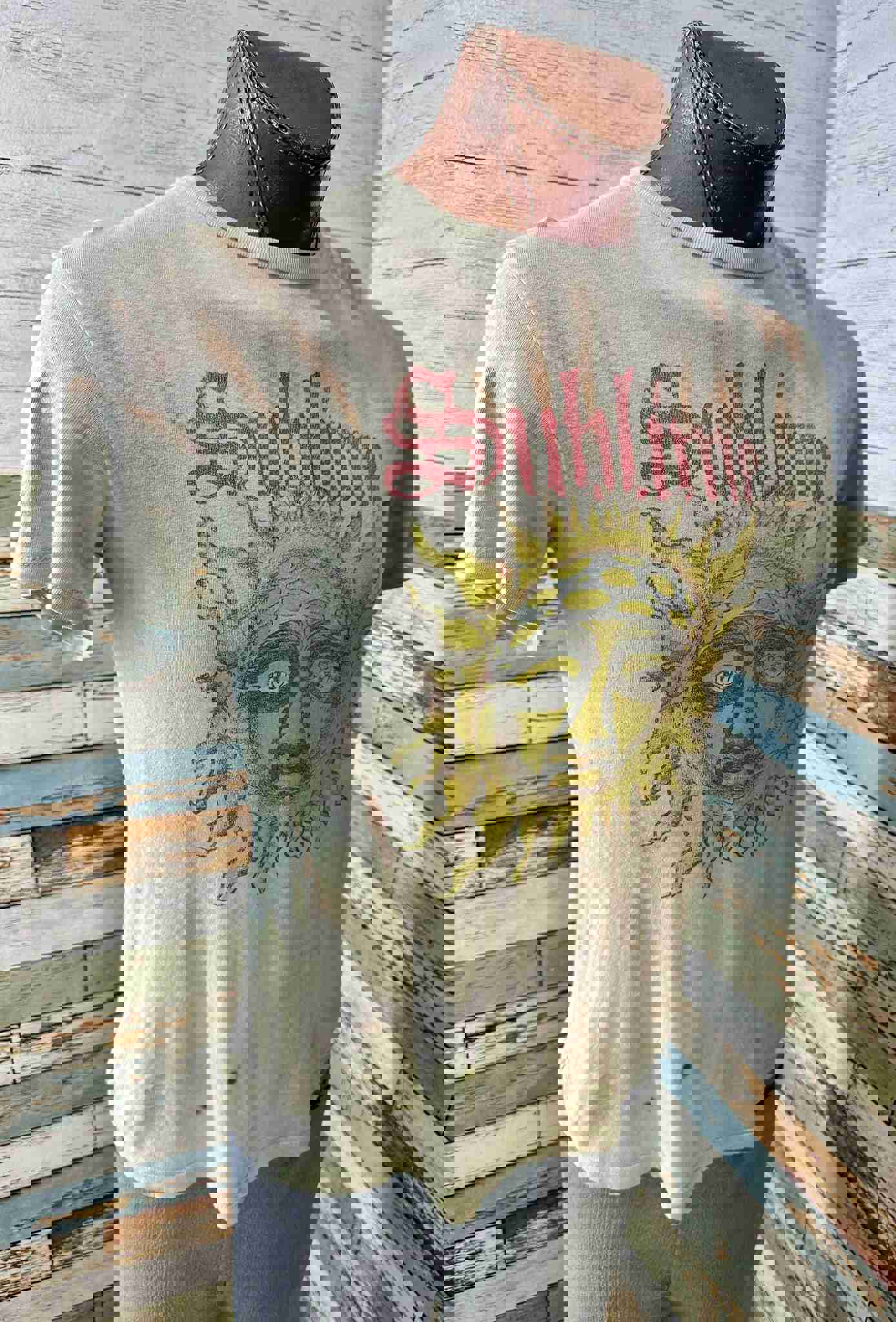 00’s Light Gray Tie Dye Sum Print Sublime Revival Music T-shirt