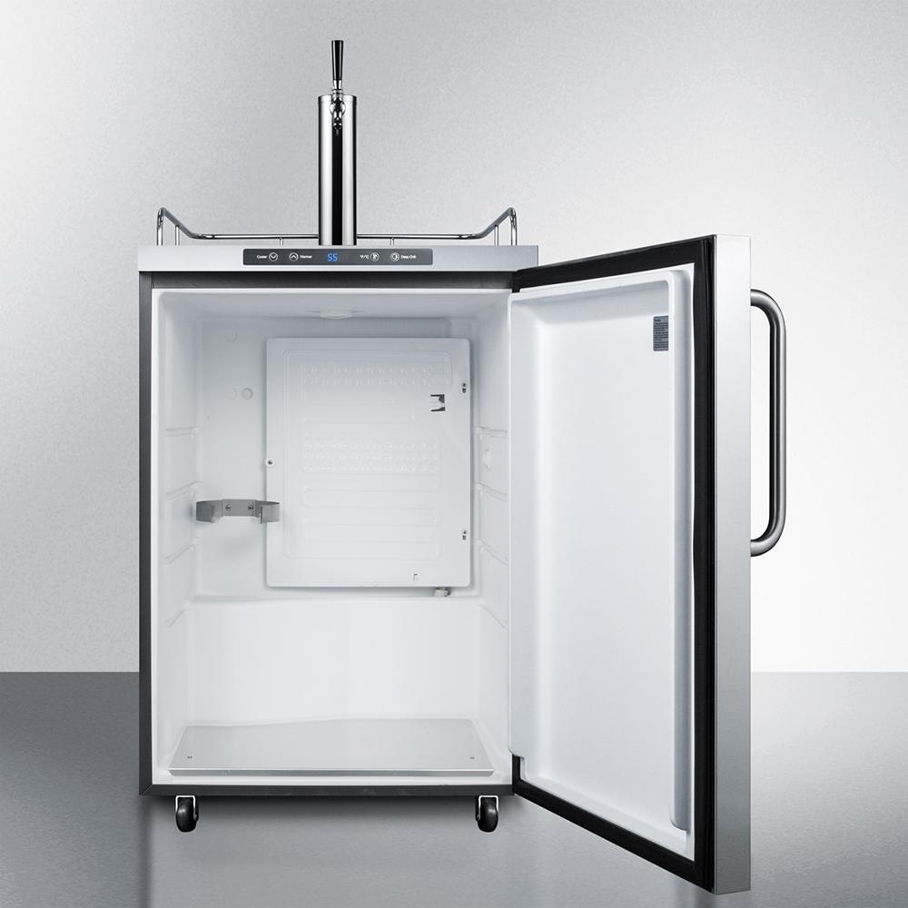 Summit SBC635MOS 24 Stainless Steel Automatic Freestanding Outdoor Kegerator