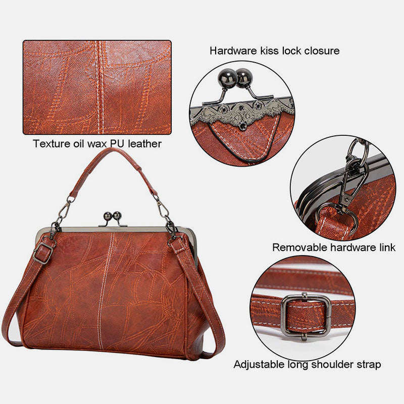 Limited Stock: Large Capacity Retro Oil Wax Shoulder Bag