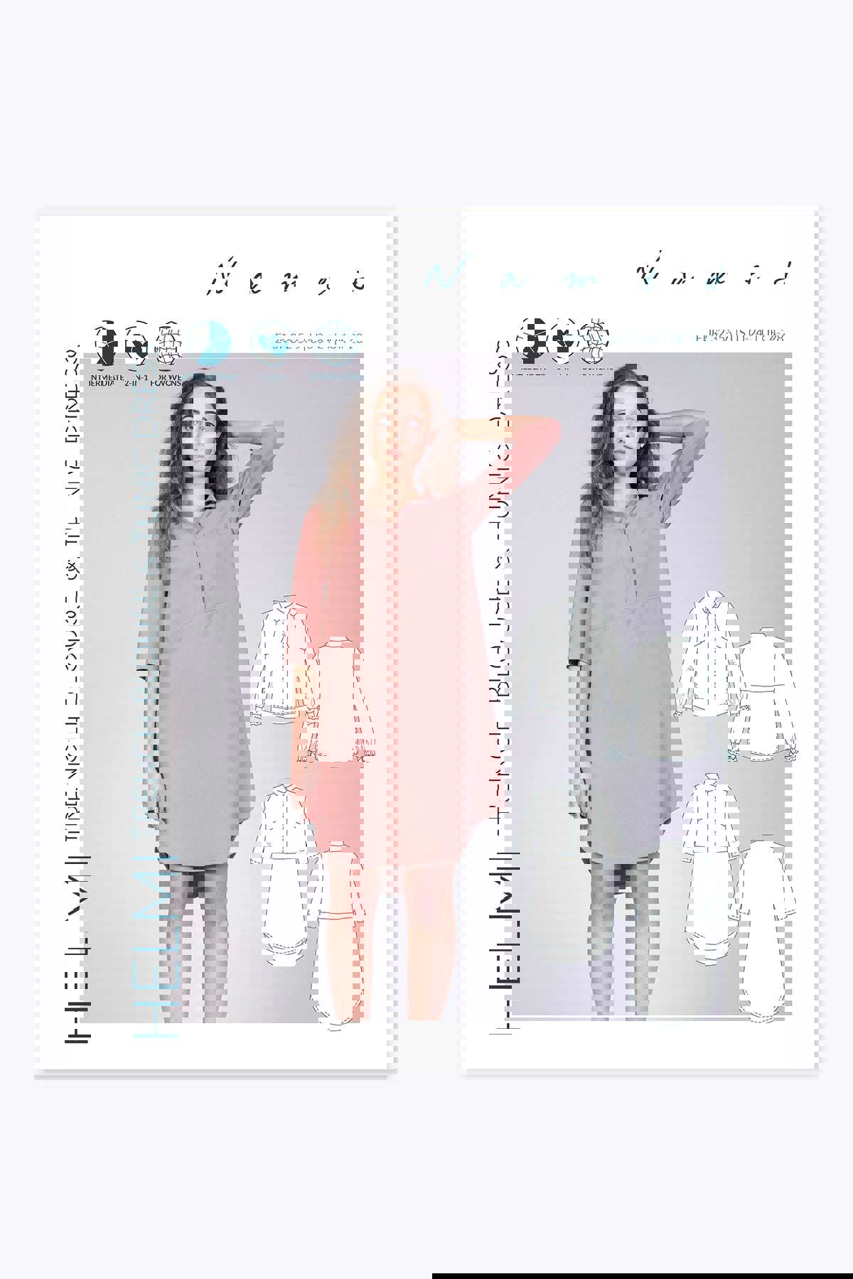 Named Clothing Helmi Trench Blouse & Tunic Dress Digital PDF Pattern