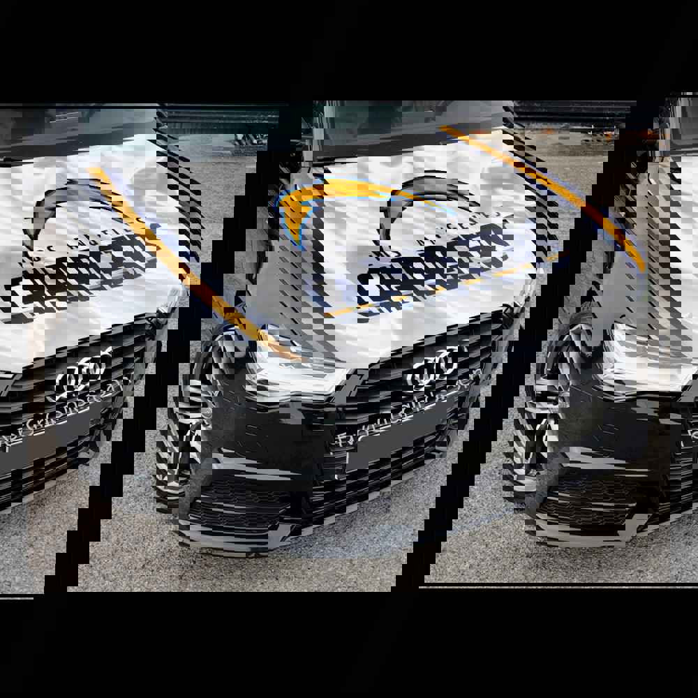 Los Angeles Chargers Itasha Car Vinyl Hood Wrap Decal Sticker