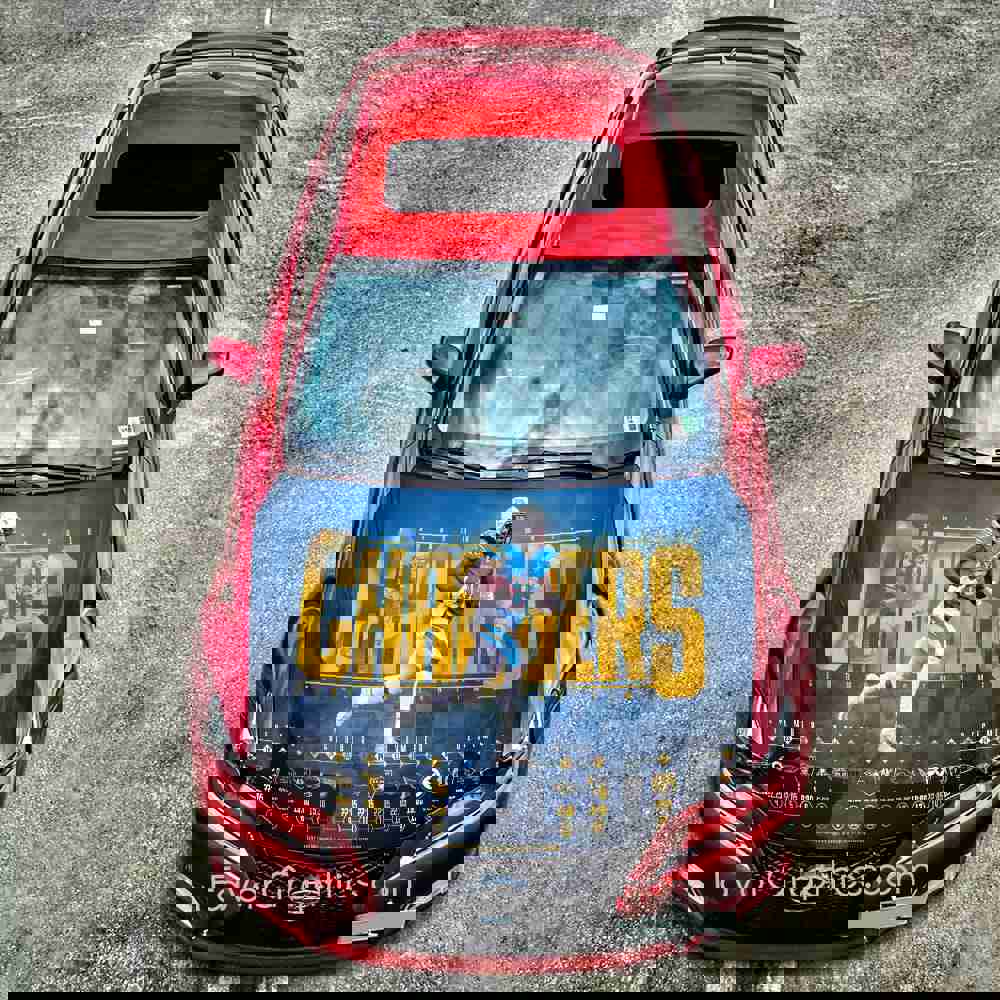 Los Angeles Chargers Itasha Car Vinyl Hood Wrap Decal Sticker