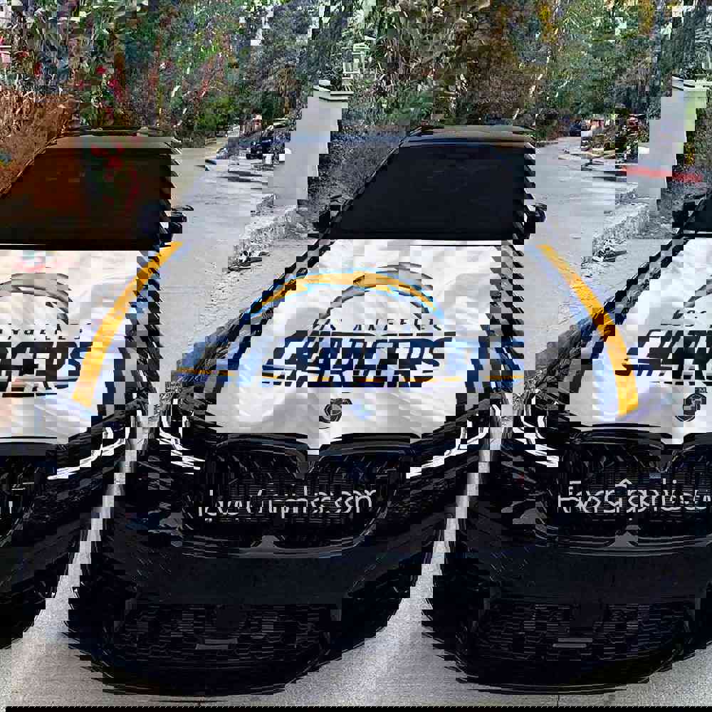 Los Angeles Chargers Itasha Car Vinyl Hood Wrap Decal Sticker