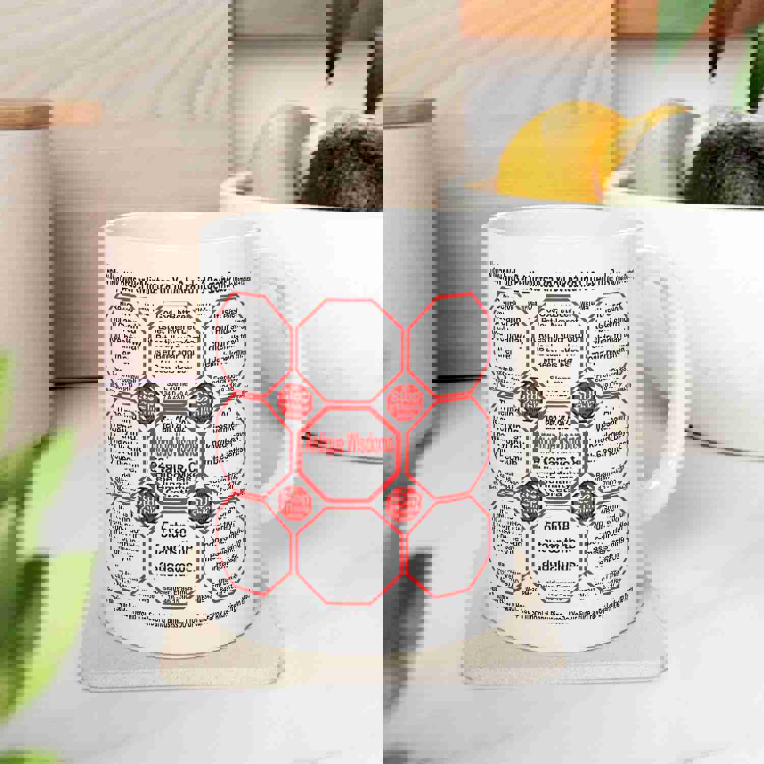 Teams 1+2 of 52... How Fast Can You Read Mug Wisdoms? - Drink Wisely at Stop2Think.com