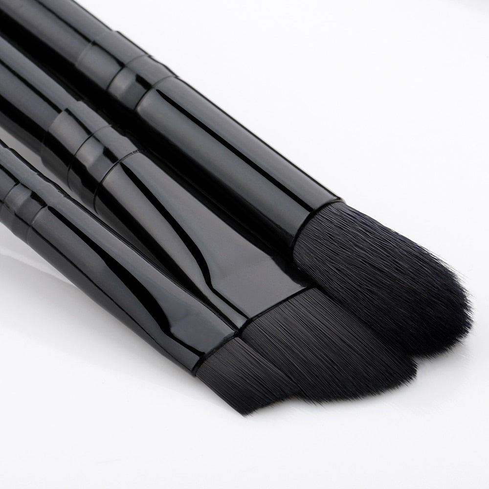 12pcs Professional Makeup Brushes Set with Box - Foundation, Powder, Eyeshadow, Eyebrow & Eyelash Brushes