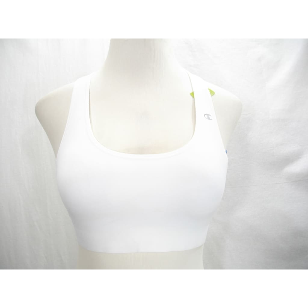 Champion B9504 Absolute Racerback Sports Bra with SmoothTec Band - LARGE White