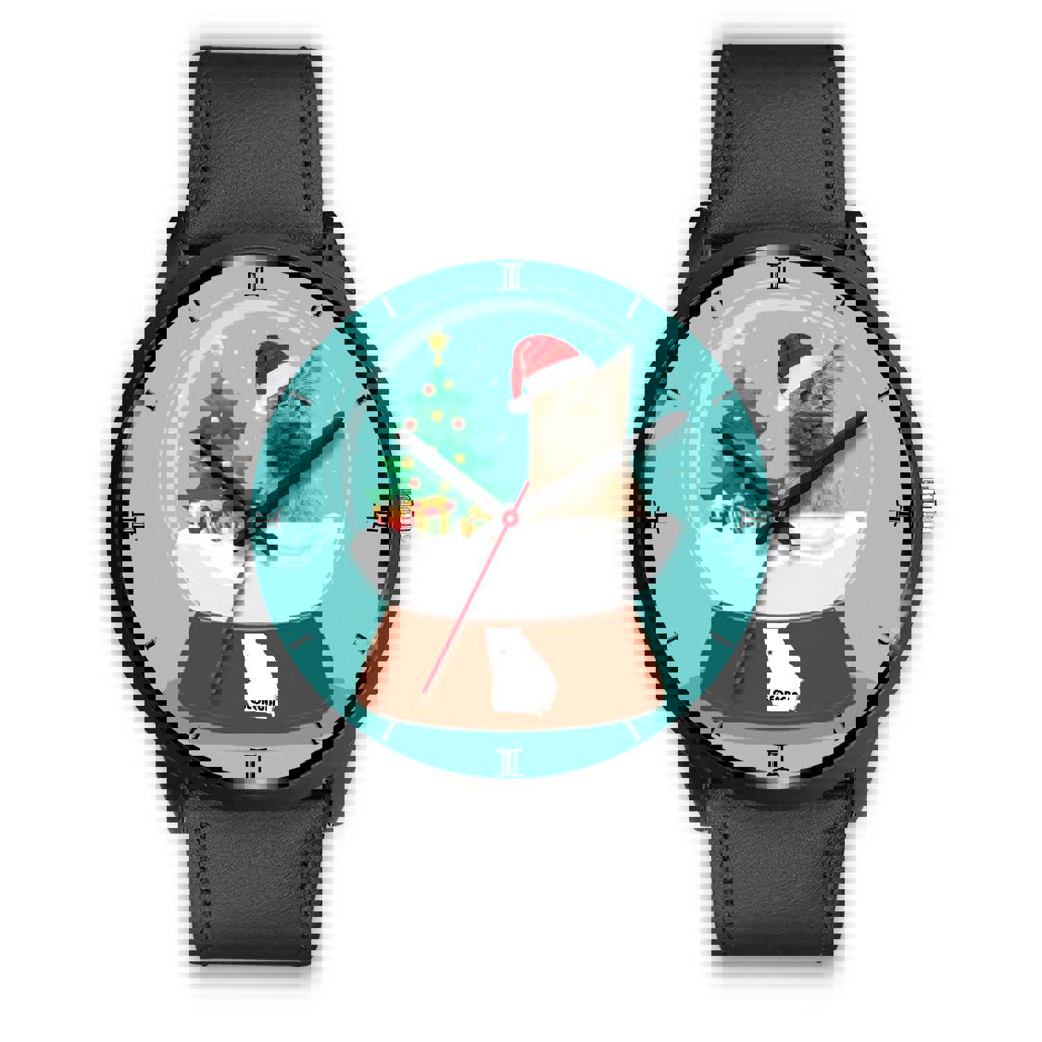 Cairn Terrier Georgia Christmas Special Wrist Watch