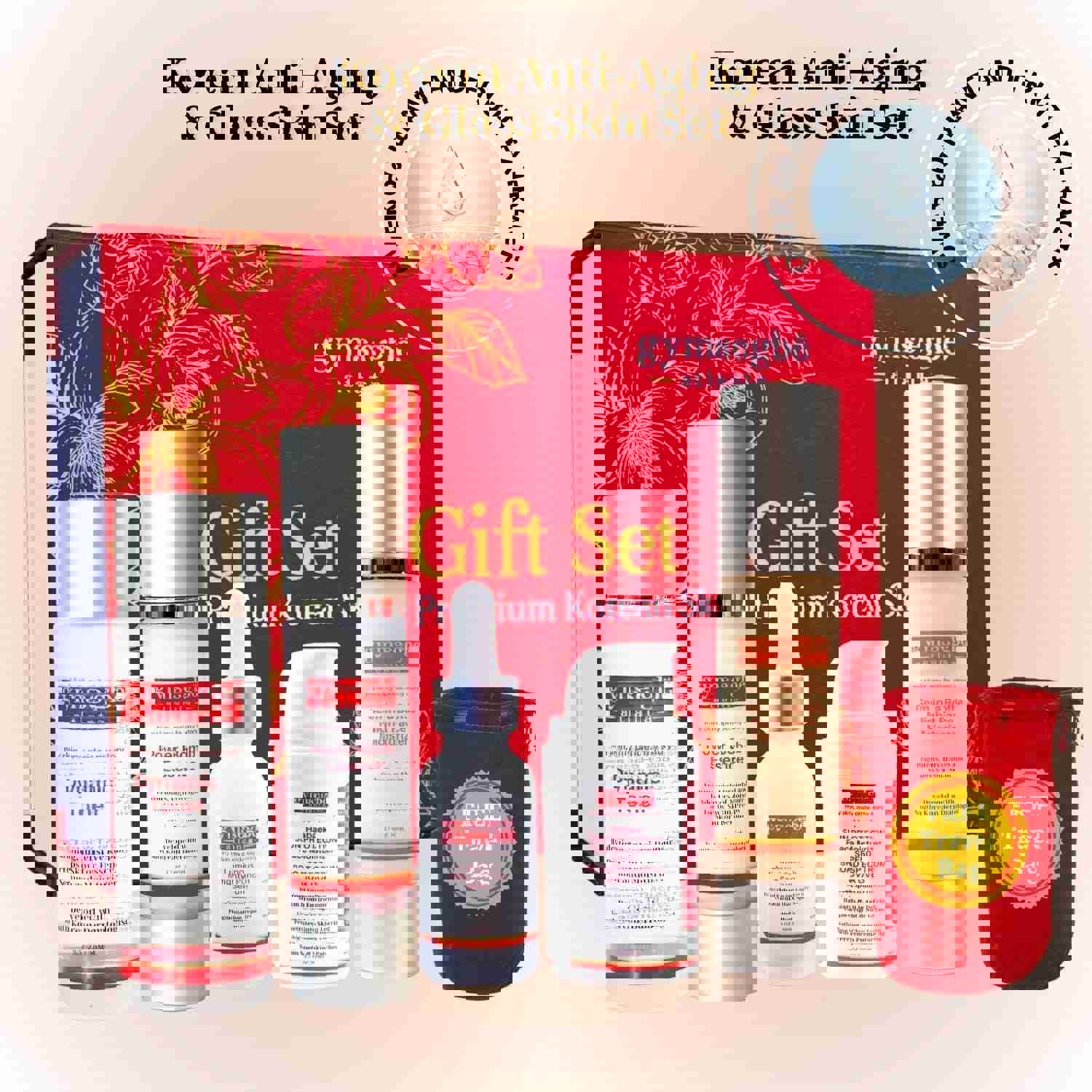 Full Size Korean Skincare Regimen Kit for Dewy Glow