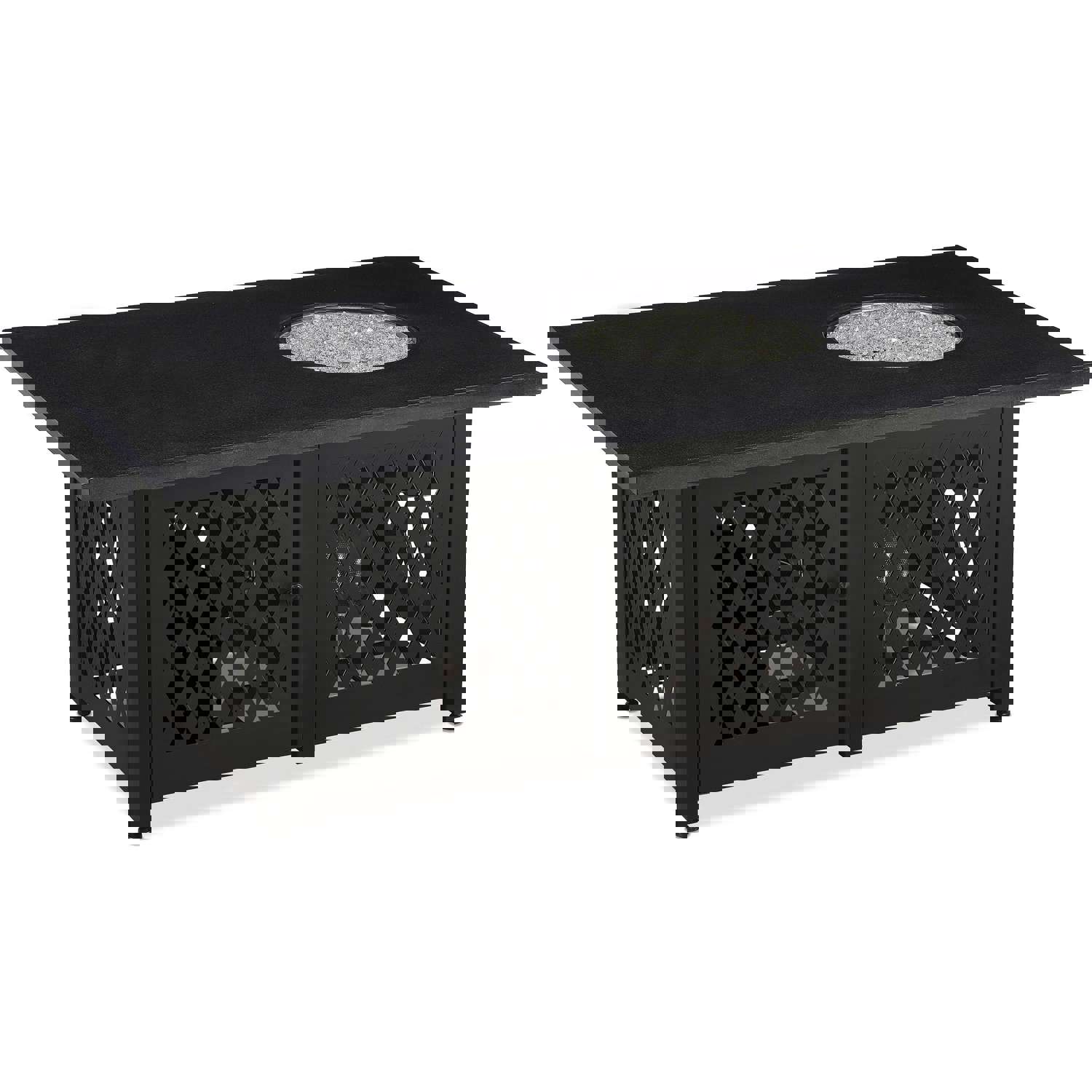 Endless Summer LP Gas Outdoor Fire Pit with Dual Heat Technology and Granite Mantel GAD18100M