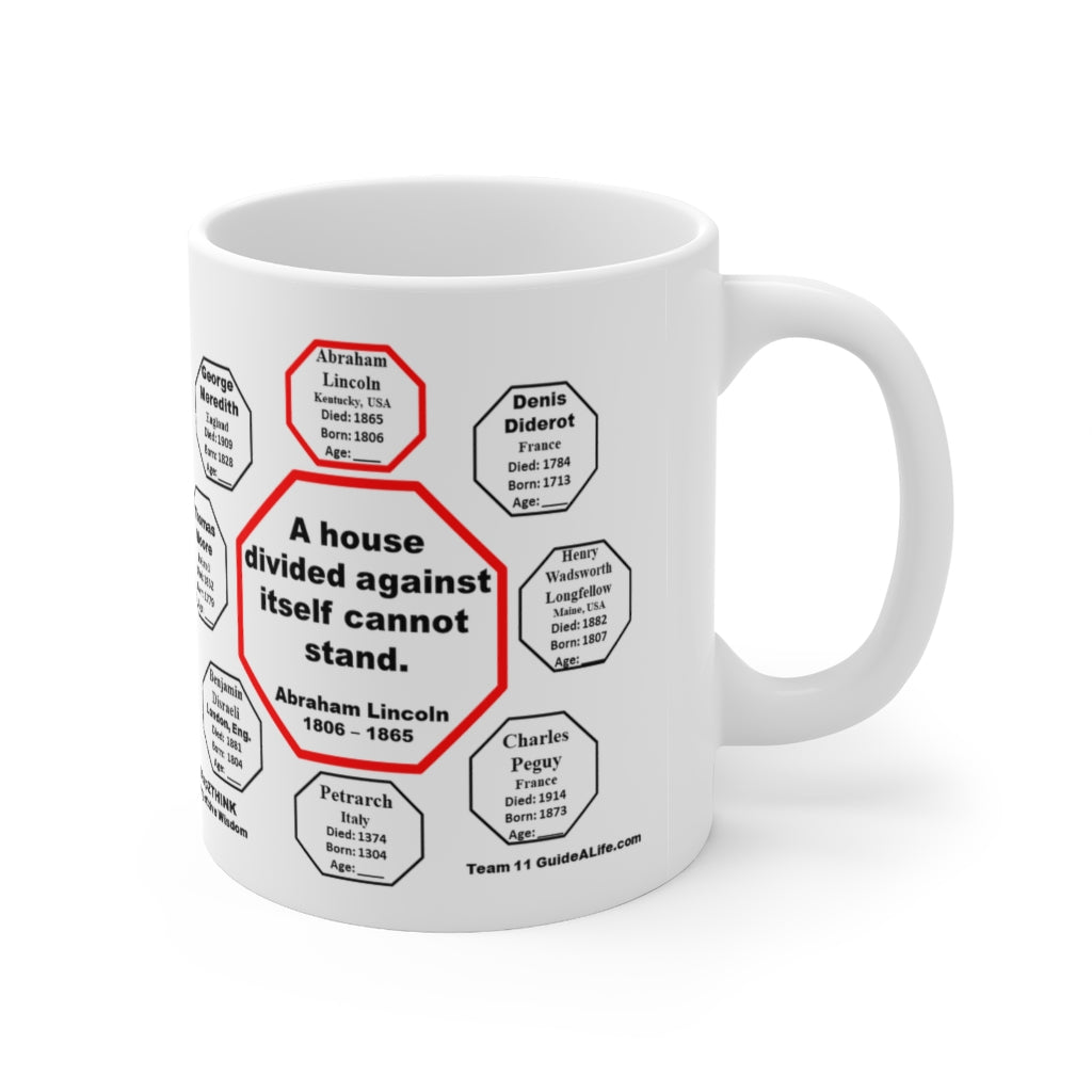 MW-11.1 - Abraham Lincoln Quote Ceramic Mug - 11oz