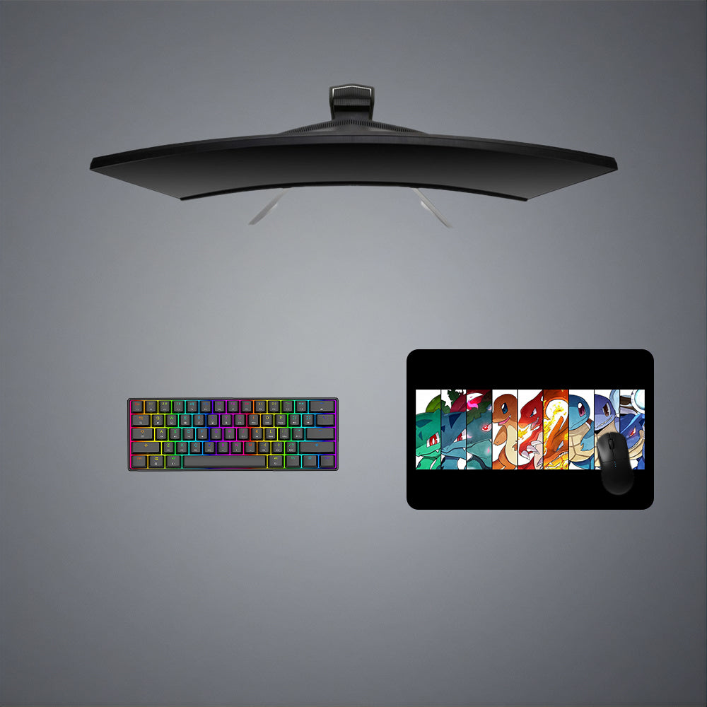 Pokemon Evolution Design Gaming Mouse Pad - M-XXL Size for Enhanced Gaming Experience