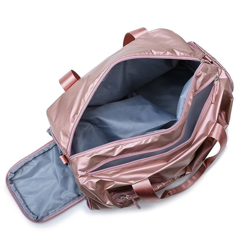 Women's Oxford Cloth Travel Bag - Large Capacity, Waterproof, Dry & Wet Separation